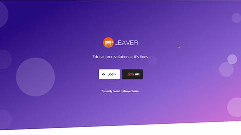 E-Learning System (Leaver)